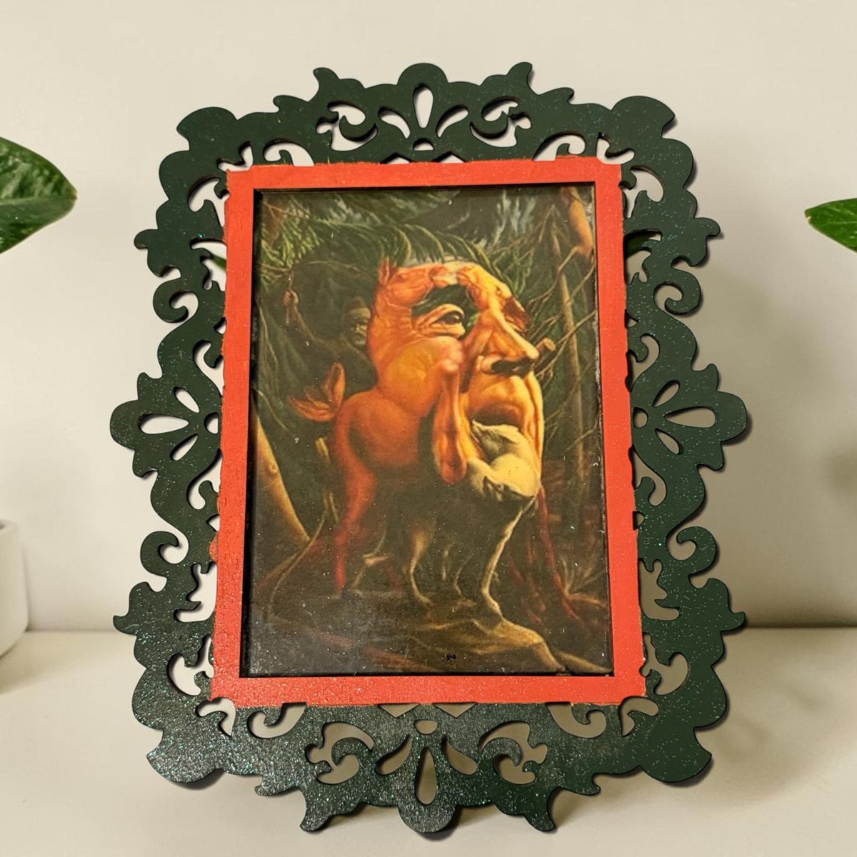 Ilusión óptica en madera – Rostro oculto