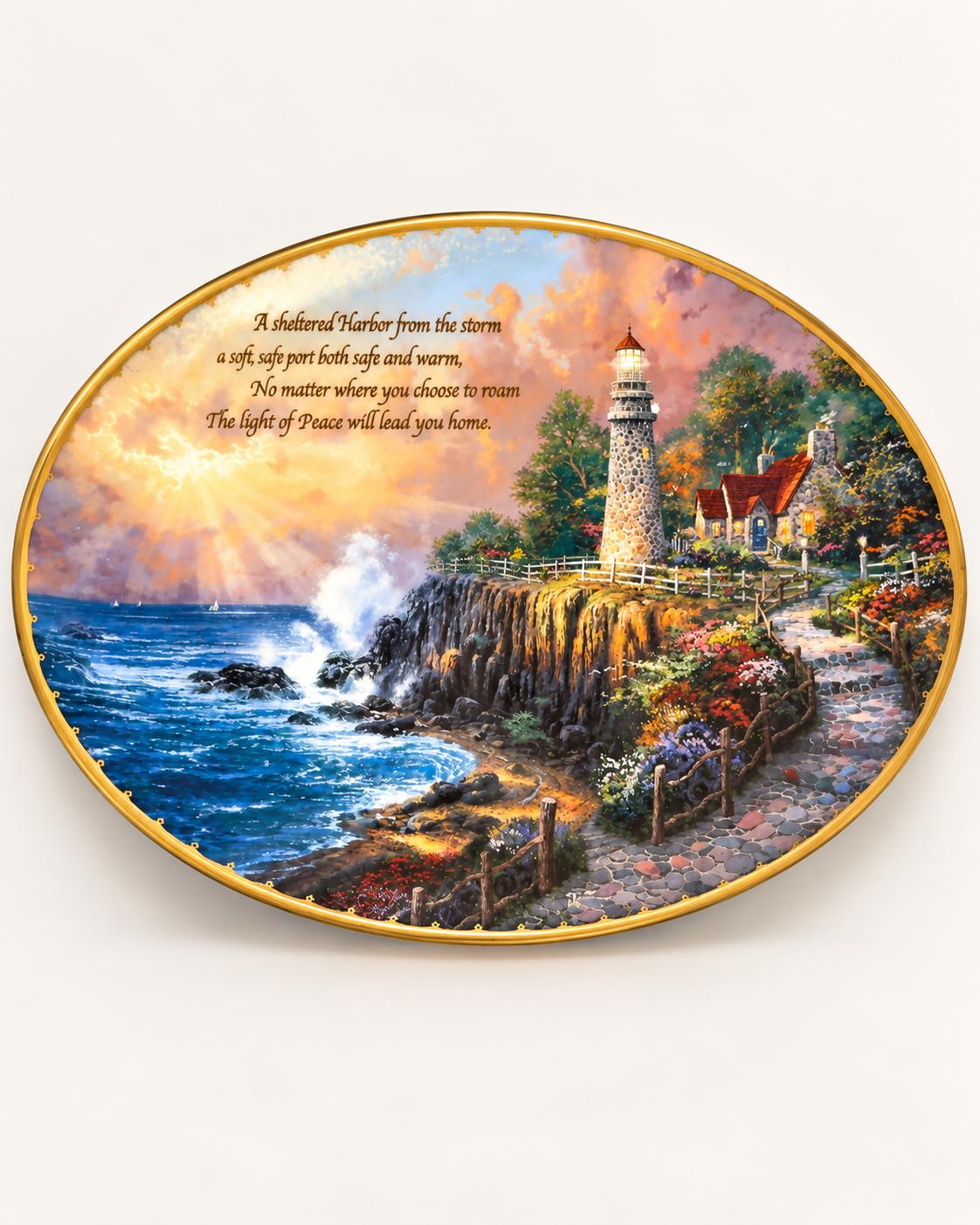 Plato de Colección The Light of Peace – Edición Limitada con Certificado de Autenticidad