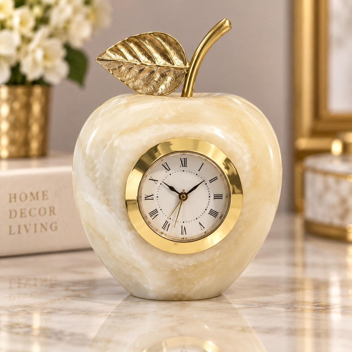 Reloj decorativo en forma de Manzana