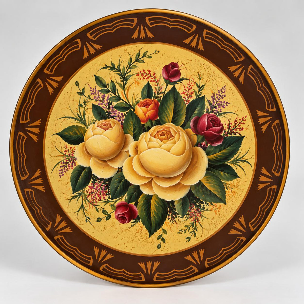 Dúo de Platos Florales Vintage – Home Interiors & Gifts (HOMCO)