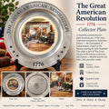 The Great American Revolution 1776 – Plato Decorativo de Colección en Porcelana y Peltre