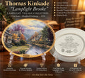 Plato de Colección Thomas Kinkade “Lamplight Brooke” – Edición Limitada – Bradford Exchange 1994