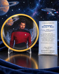Plato de Colección Comandante William T. Riker – Star Trek: The Next Generation, 5.º Aniversario