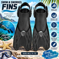 Aletas Ajustables Negras para Natación y Snorkel – Talla M/L 9–13