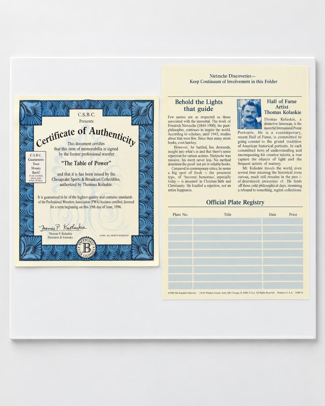 Plato de Colección The Light of Peace – Edición Limitada con Certificado de Autenticidad