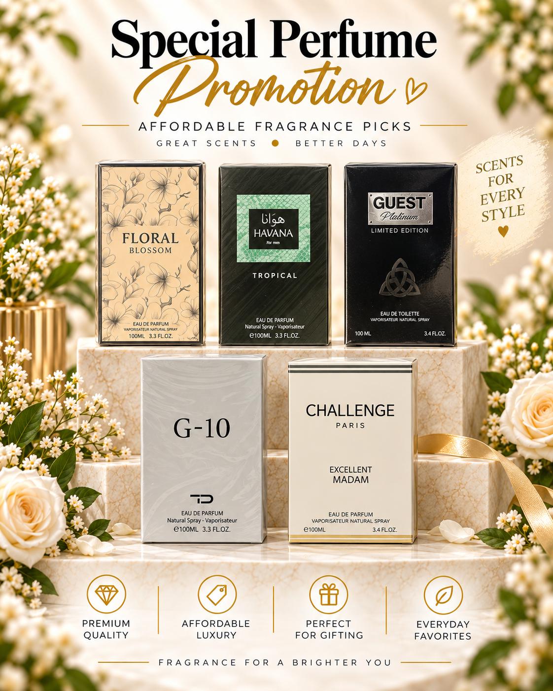 Promoción Especial de Perfumes – Colección de Fragancias