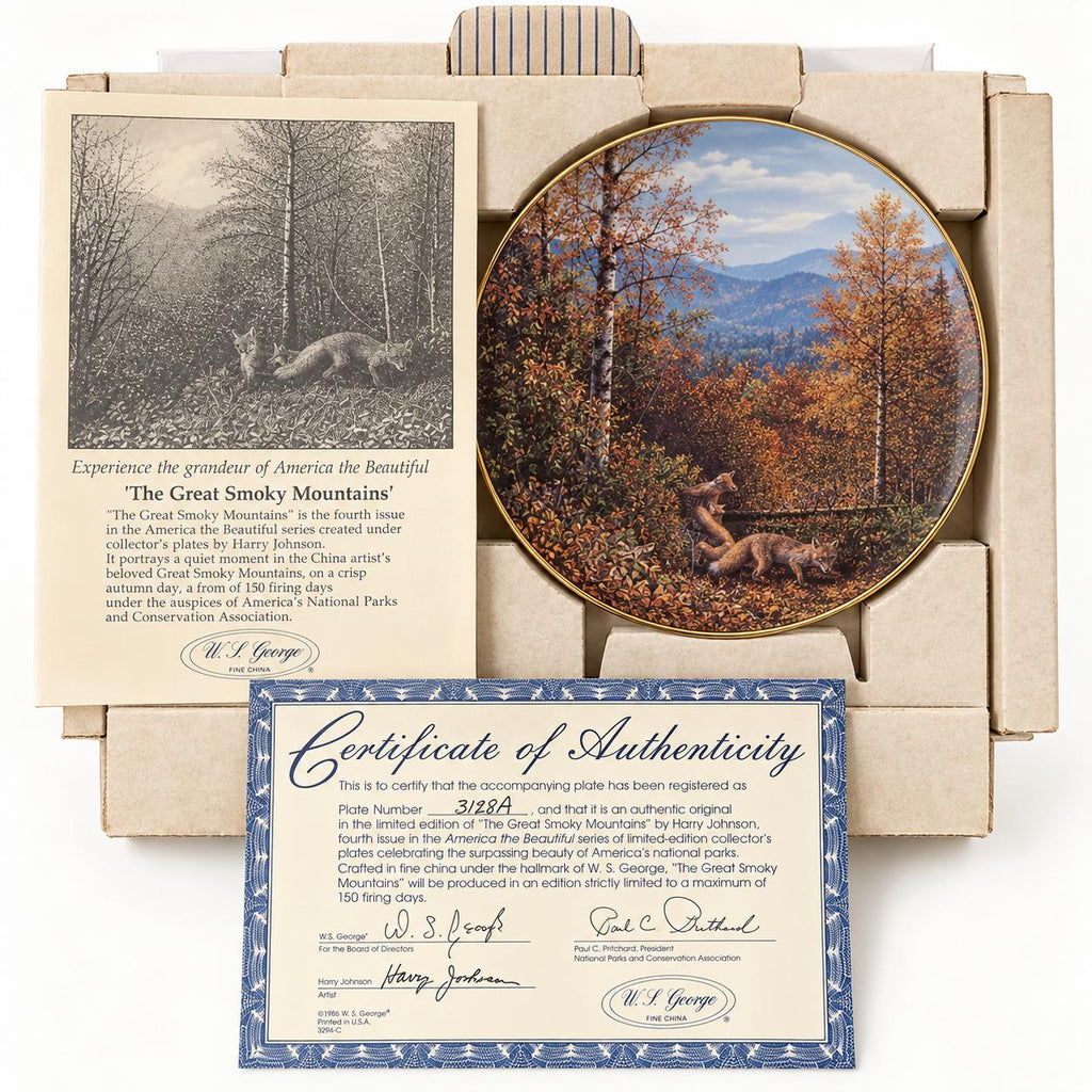 Set Completo de 7 Platos de Colección “America the Beautiful” de Harry Johnson – W.S. George