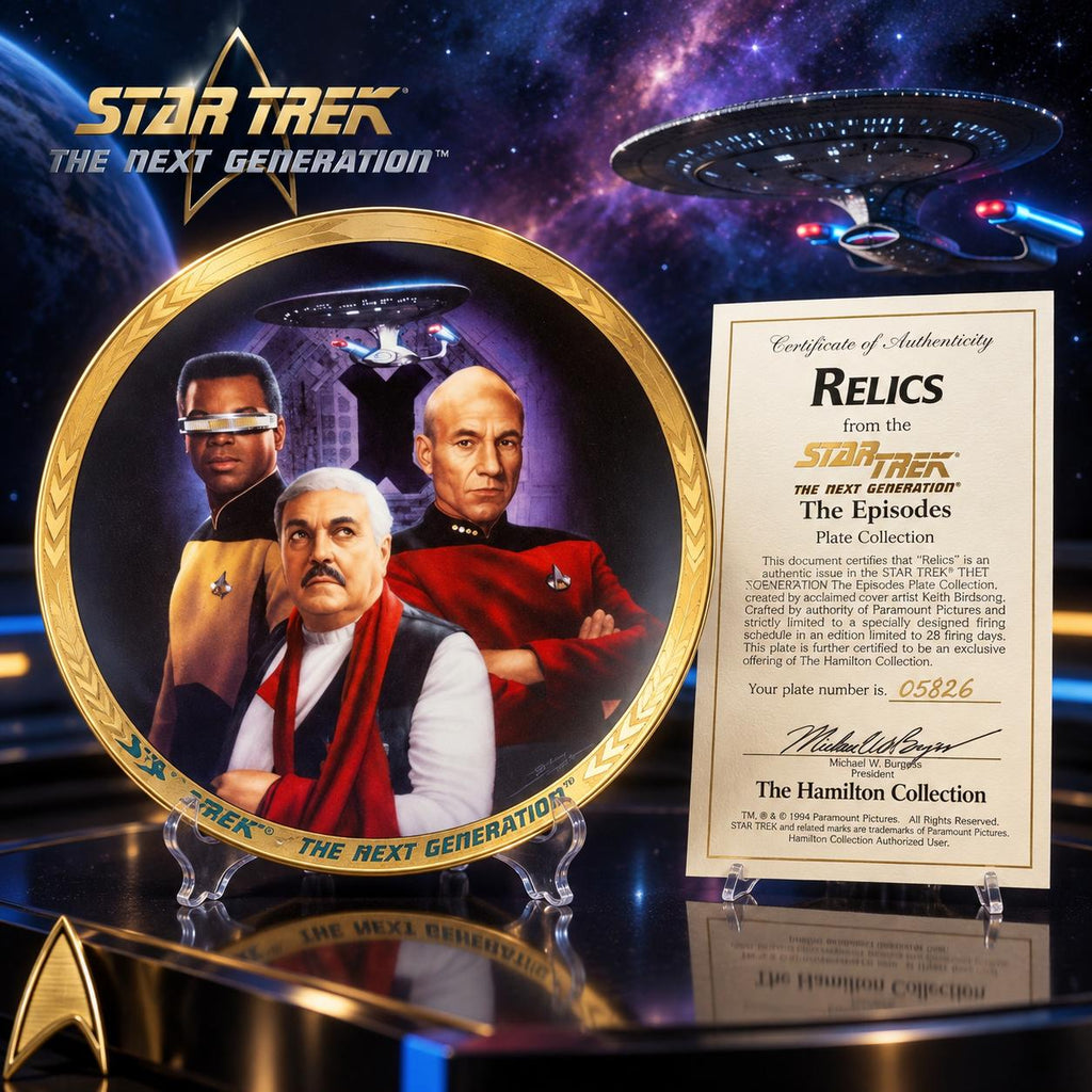 Star Trek: The Next Generation – Colección de Platos The Episodes – Set de 4 con Certificados