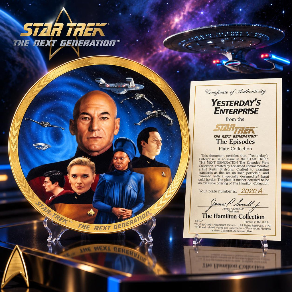 Star Trek: The Next Generation – Colección de Platos The Episodes – Set de 4 con Certificados