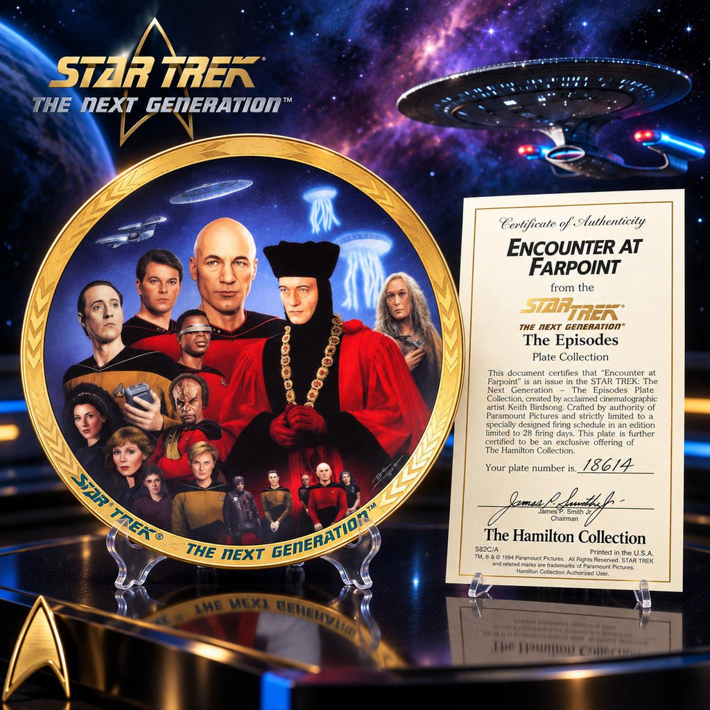 Star Trek: The Next Generation – Colección de Platos The Episodes – Set de 4 con Certificados